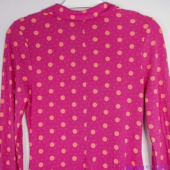 NEW Free People Shayla Mini Dress Printed Polka Dot Long Sleeve Button Down, M - Picture 13 of 16